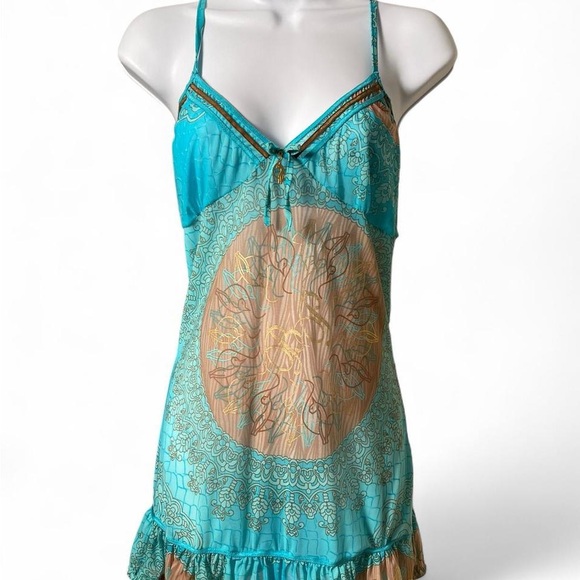 Baby Phat Y2K Sheer Mesh Mermaid Dress - Picture 1 of 5
